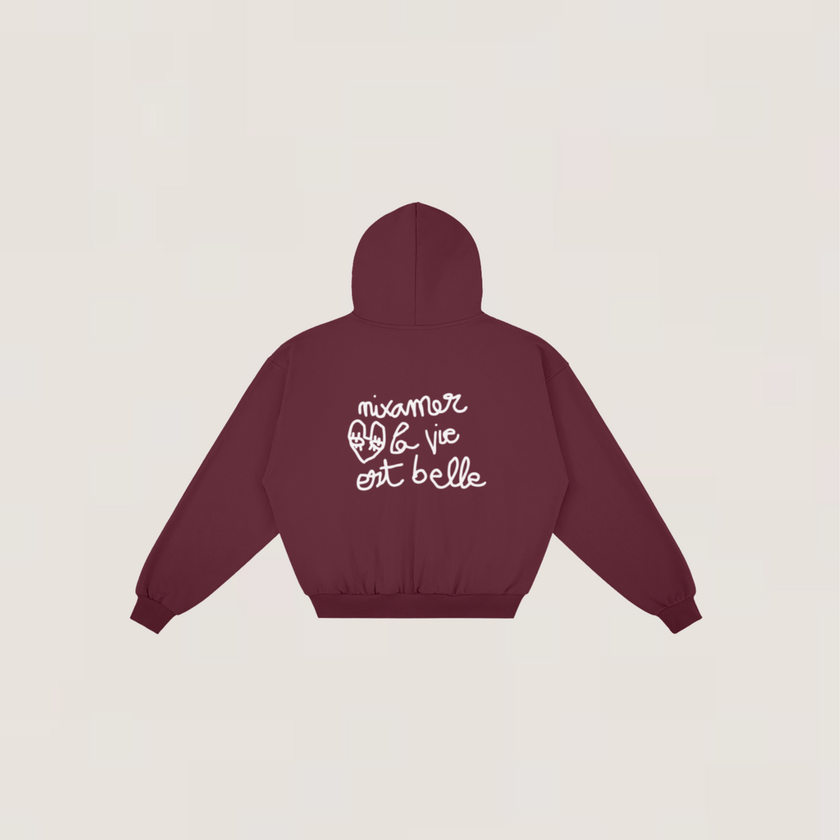 Hoodie Zip - La vie est belle | +3 couleurs