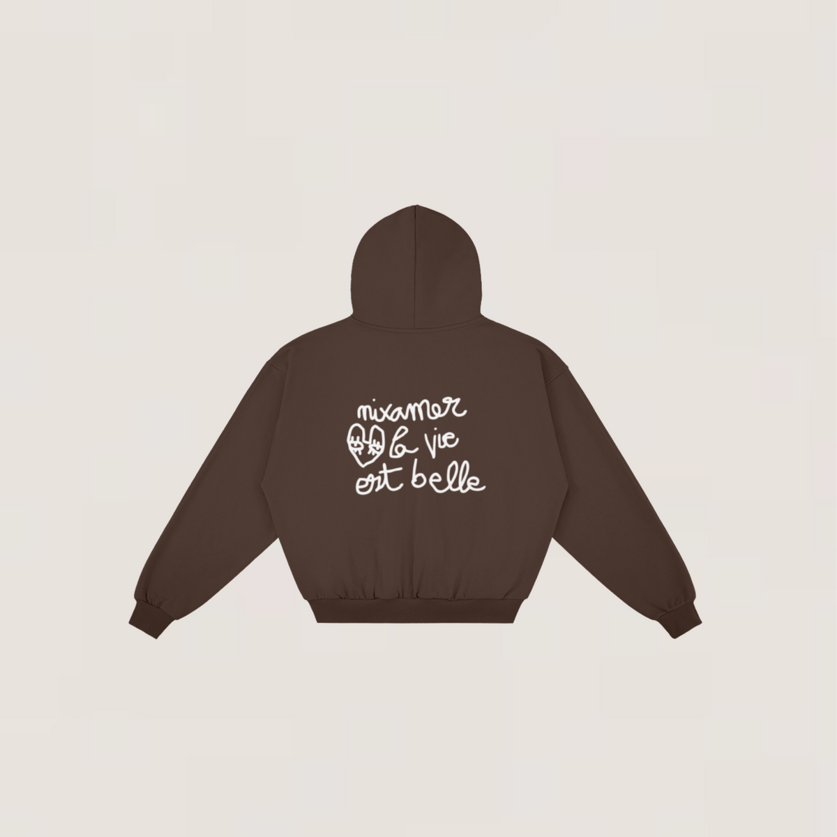 Hoodie Zip - La vie est belle | +3 couleurs
