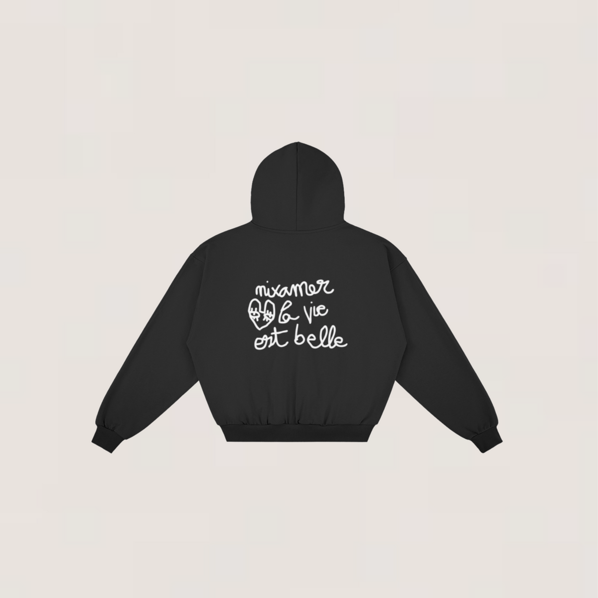 Hoodie Zip - La vie est belle | +3 couleurs